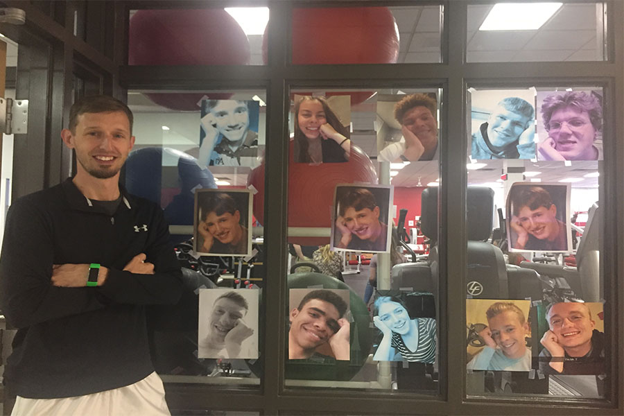One senior prank pulled on June 1st, students mock Physical Education teacher Mr. Peter Toutenhoofd’s 1997 senior picture. This is one example of a tasteful yet humorous prank.