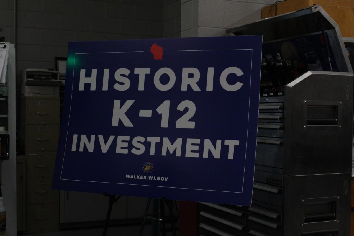Govenor Walker presented the Historic K-12 Investment at Sheboygan South High School Friday afternoon. 