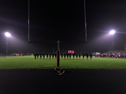 With the end of the football season comes the tradition of the seniors walking across the football field one last time. 