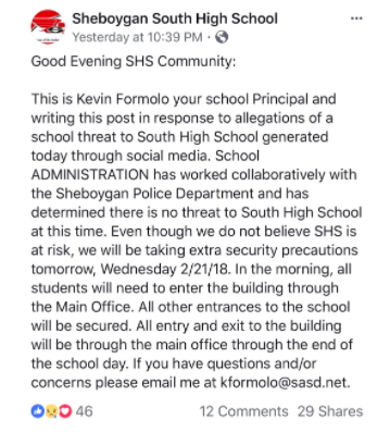 School shooting? Fake News.
