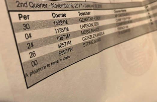 Report cards are sent out quarterly to notify parents of student performance. What are the odds that one day teachers receive one of their own?